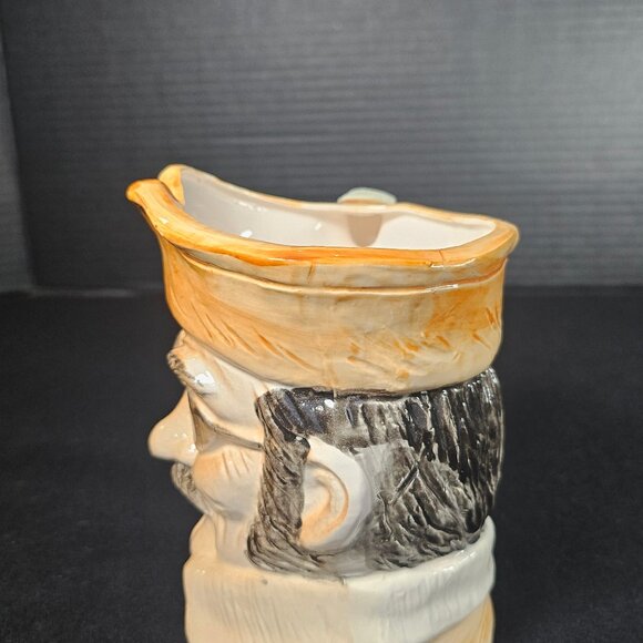 Vintage Toby Face Character Mug Pirate With Eye Patch And Pistol Handle Japan - Picture 3 of 12